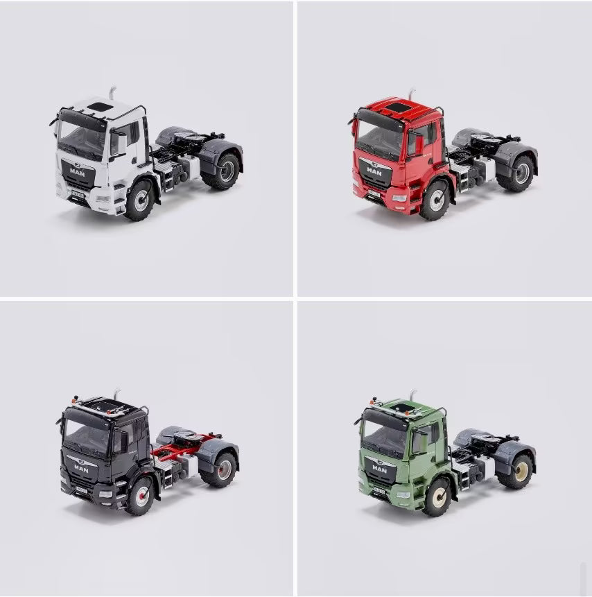 Wiking 077650 MAN TGS 18.510 grün, weiß, rot und schwarz 1:32