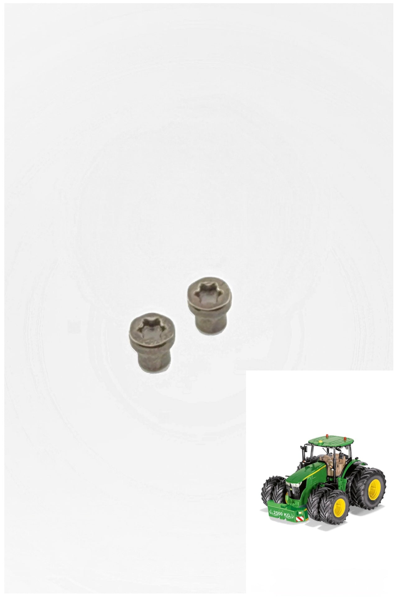 SIKU CONTROL Magnetische Radschrauben (paar) für John Deere 7310R ( 6735, 6777, 6792)
