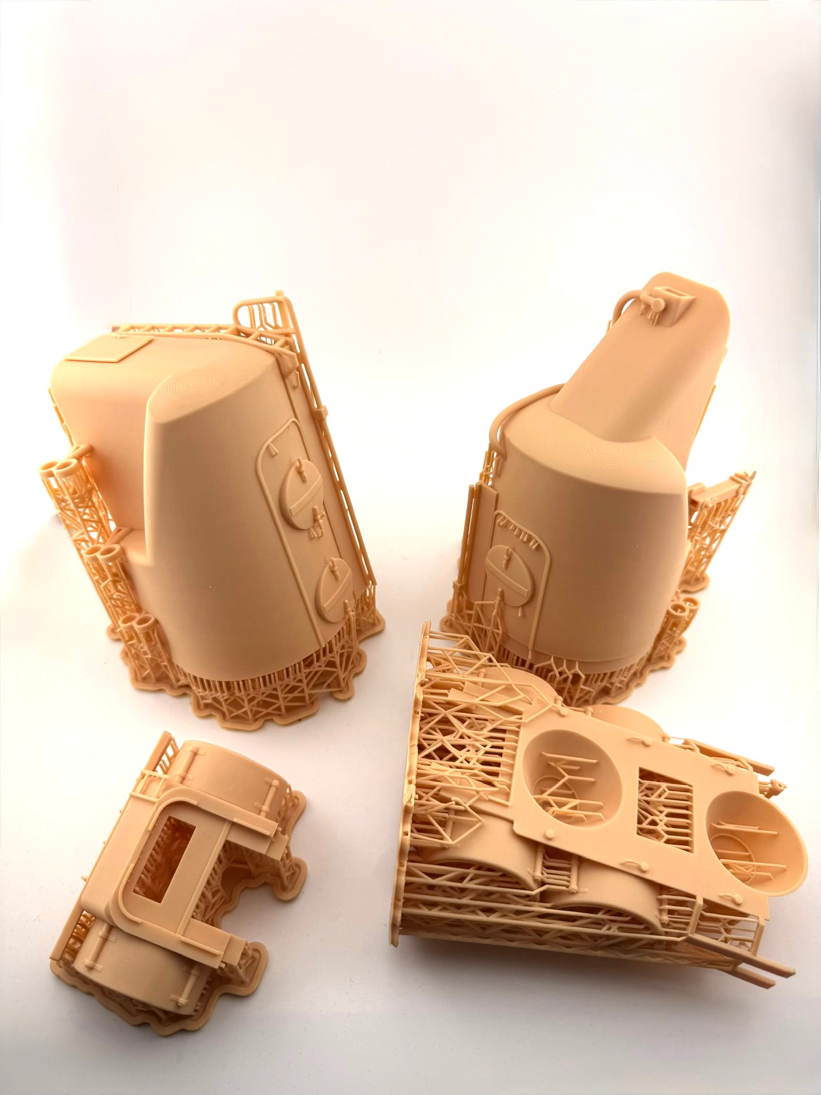 Silo / Zement Auflieger Bausatz aus sehr stabilen 3D Druckverfahren 1:32