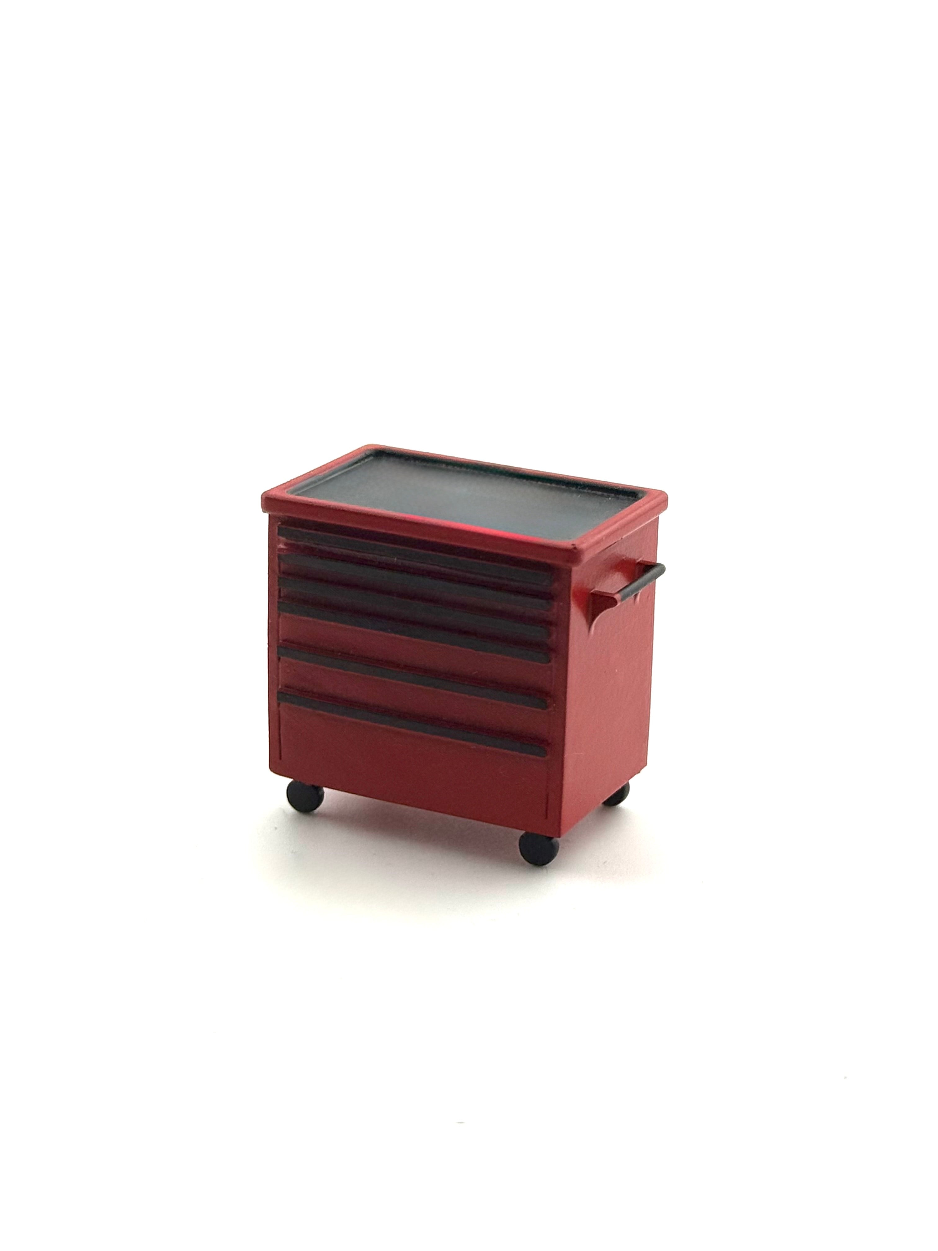 Werkzeugwagen lackiert3D Druck aus Resin
