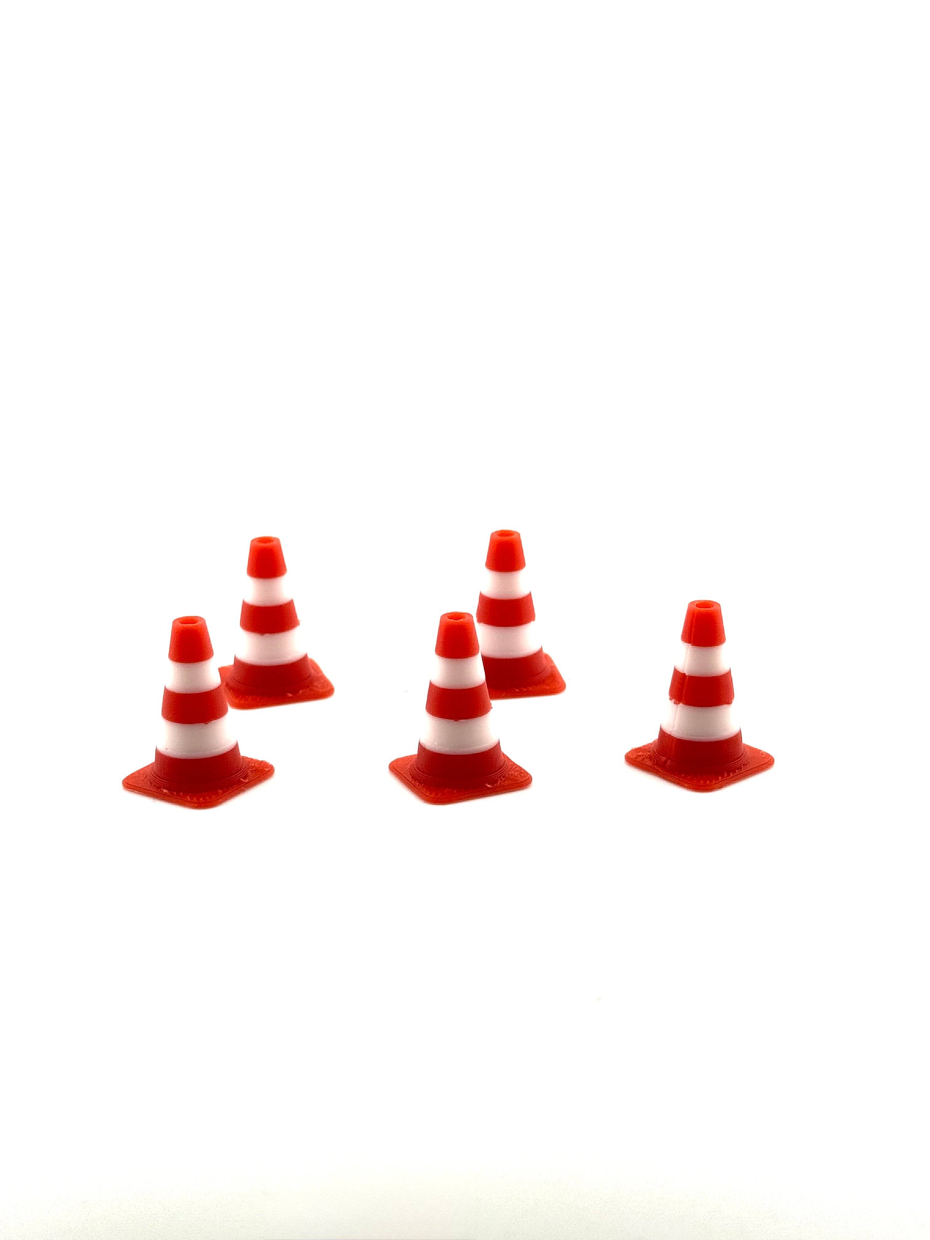 Baustellenkegel in verschiedenen Maßstäben ( 5er Pack )
