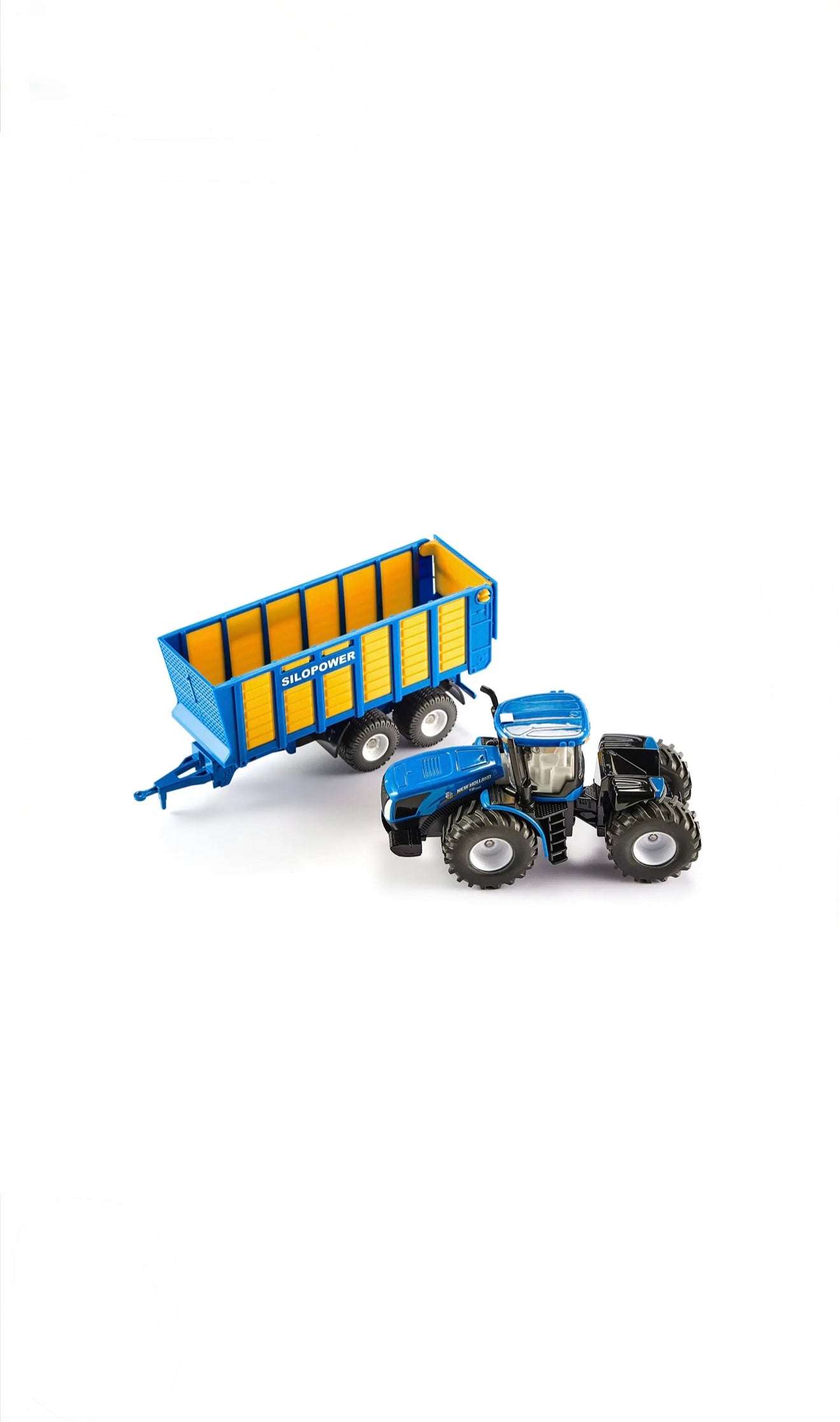 SIKU FARMER 1947 New Holland Traktor mit Silagewagen (1:50)