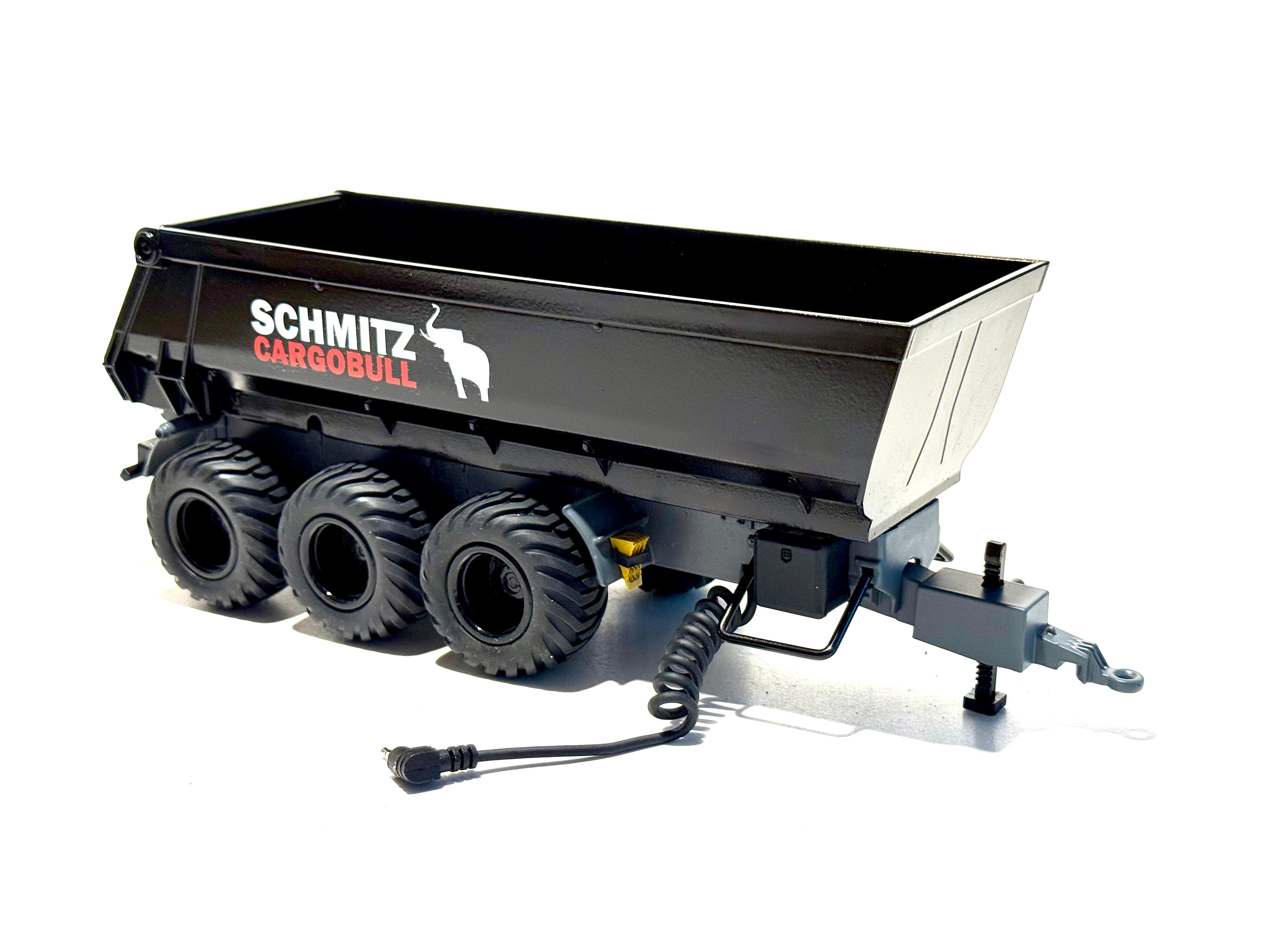 Seitenansicht:
Kipper in schwarz, Felgen in schwarz