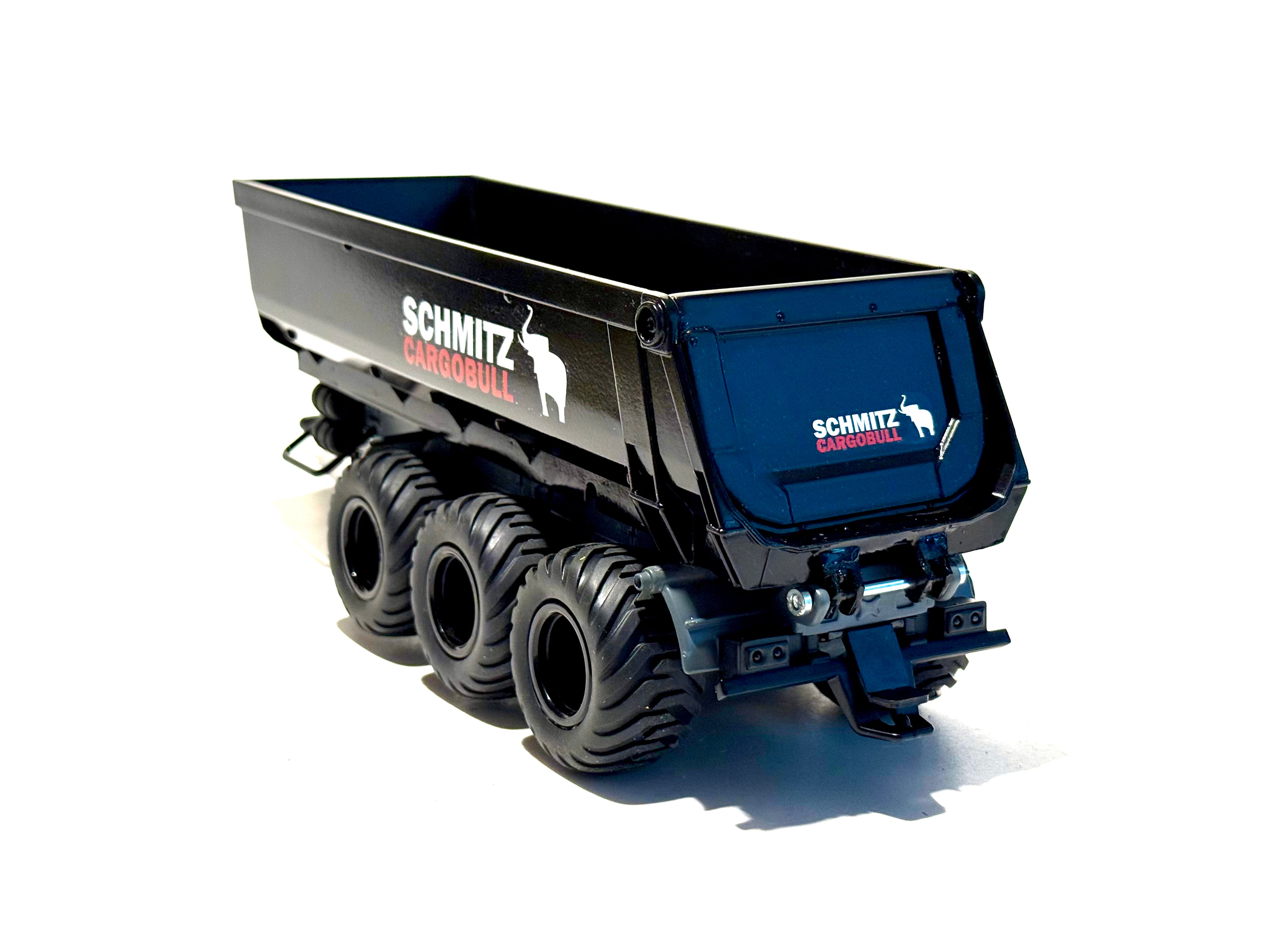 Seitenansicht:
Kipper in schwarz, Felgen in schwarz