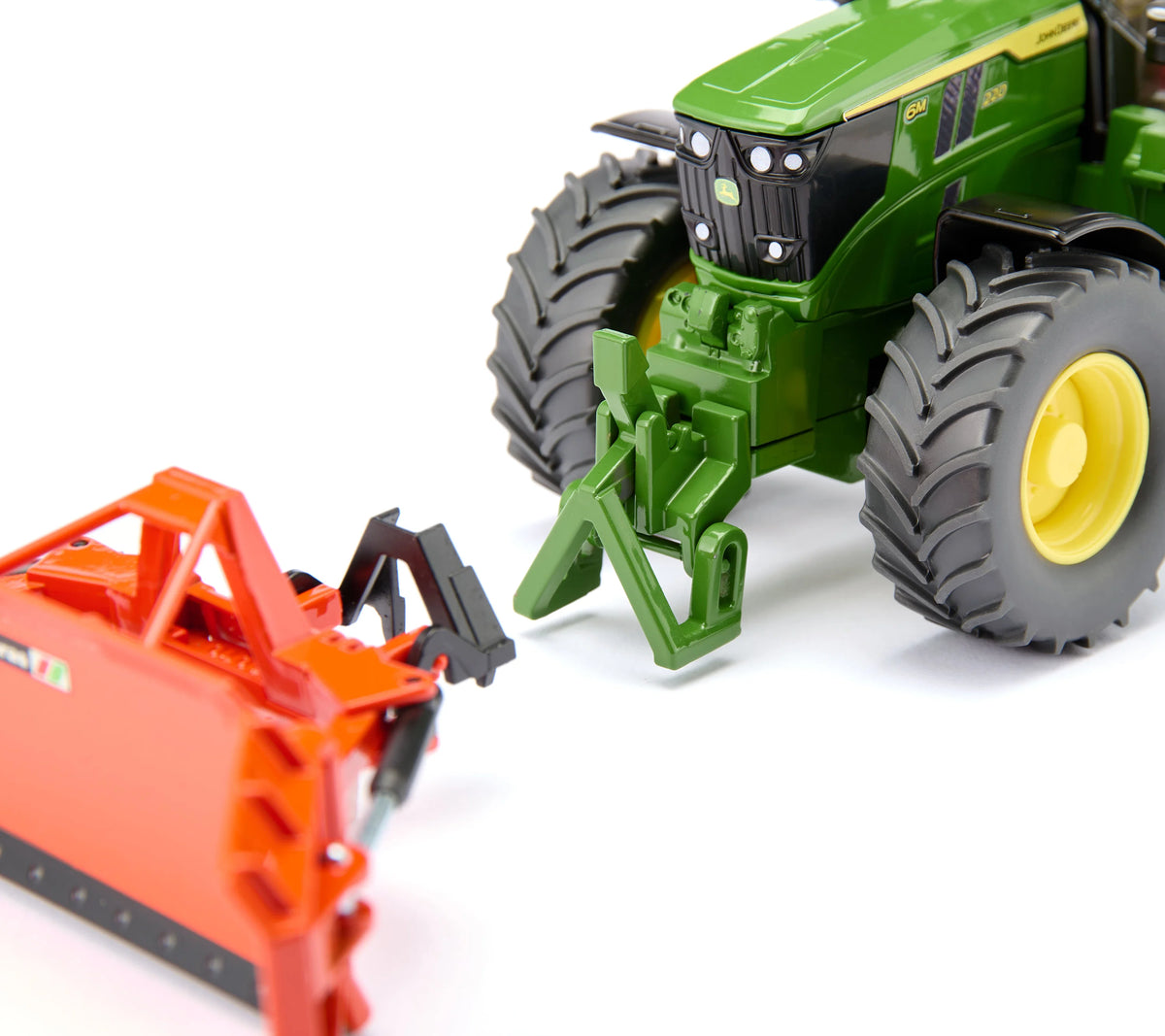 John Deere 6M 220 Modell für Landwirtschafts-Diorama Frontansicht