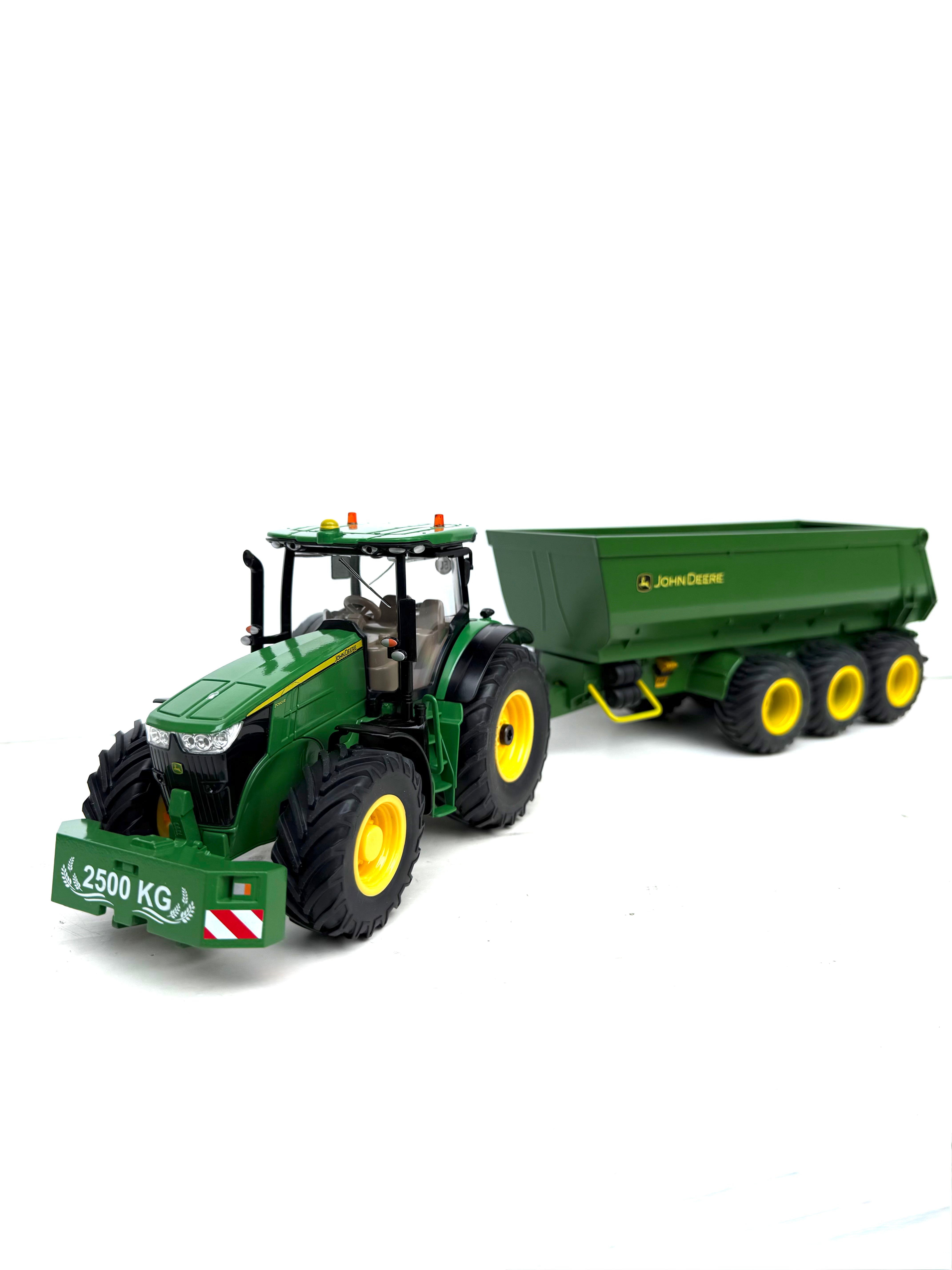 John Deere Traktor mit Kipper 1:32 Seitenansicht RC Modell