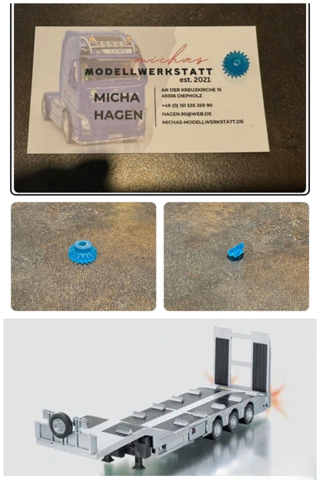 Siku Control Zahnrad Rampengetriebe 6723 6721 6744 Ersatzteil