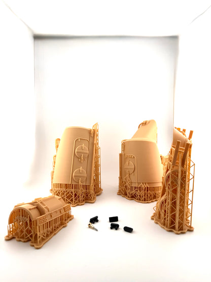 Silo / Zement Auflieger Bausatz  aus sehr stabilen 3D Druckverfahren 1:32