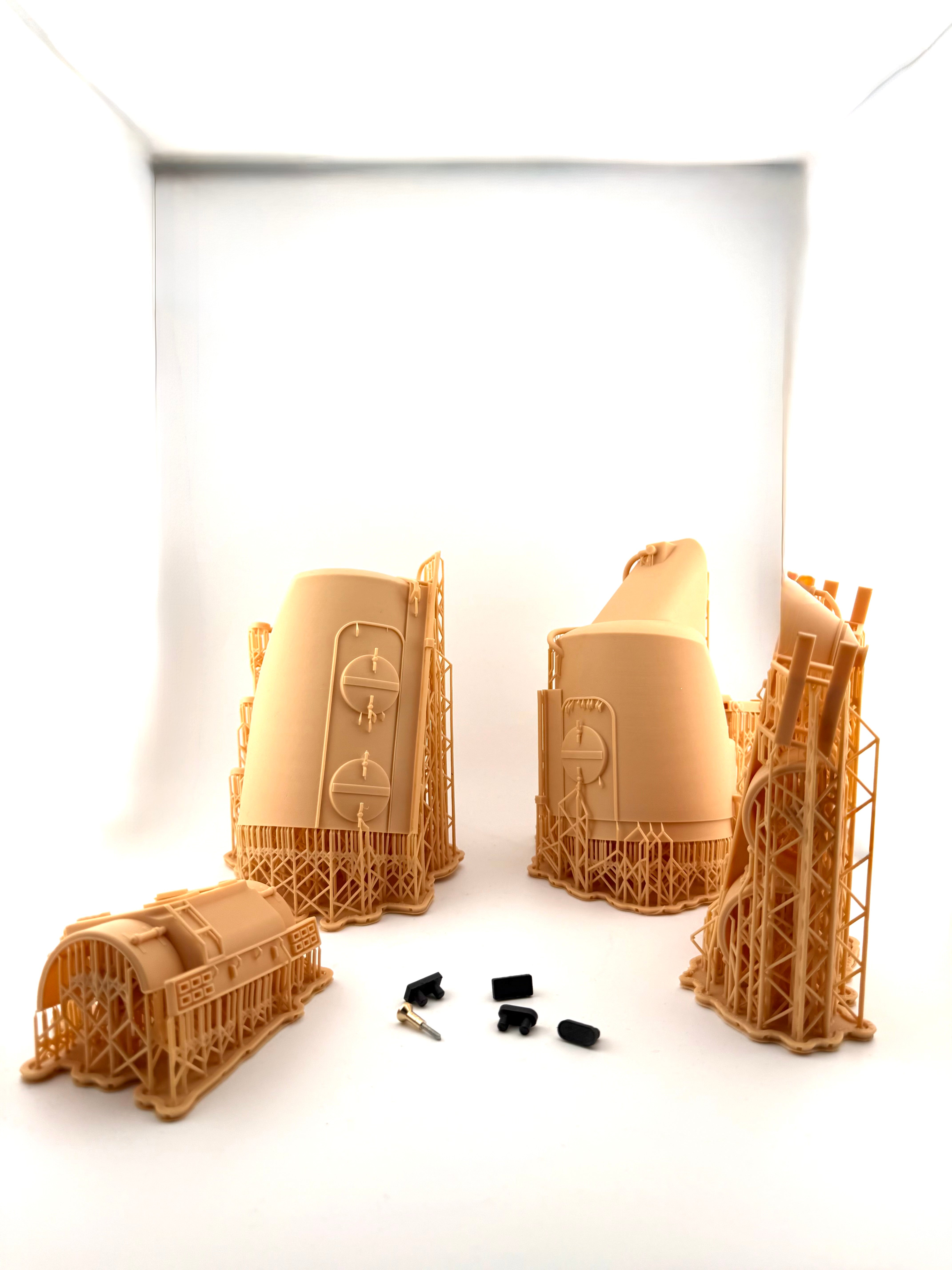 Silo / Zement Auflieger Bausatz  aus sehr stabilen 3D Druckverfahren 1:32