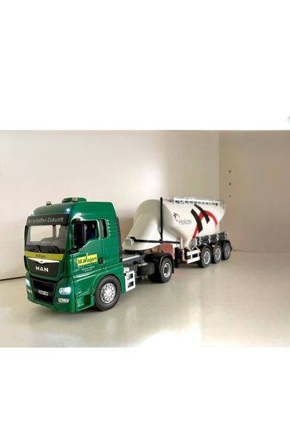 Silo / Zement Auflieger Bausatz  aus sehr stabilen 3D Druckverfahren 1:32