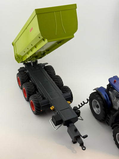 Siku Control 6780 Dreiachs-Kipper Umbau mit Seitenlampen und erhöten Kippwinkel in Claas Optik 1:32