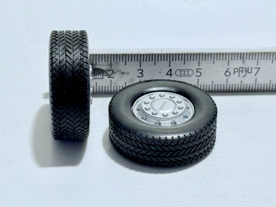 SIKU CONTROL 6725 Scania Vorderreifen (paar) Reifen passt auch an Volvo und MAN