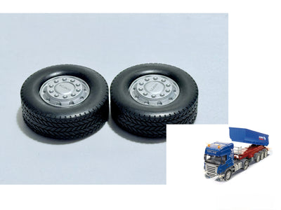 SIKU CONTROL 6725 Scania Vorderreifen (paar) Reifen passt auch an Volvo und MAN