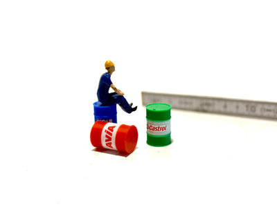 Gedrucktes 200l Öl-/Schmierstoff Fass 3D Druck 1:32 AVIA Liqui Moly Castrol