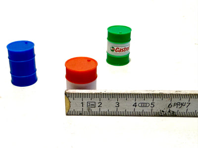 Gedrucktes 200l Öl-/Schmierstoff Fass 3D Druck 1:32 AVIA Liqui Moly Castrol