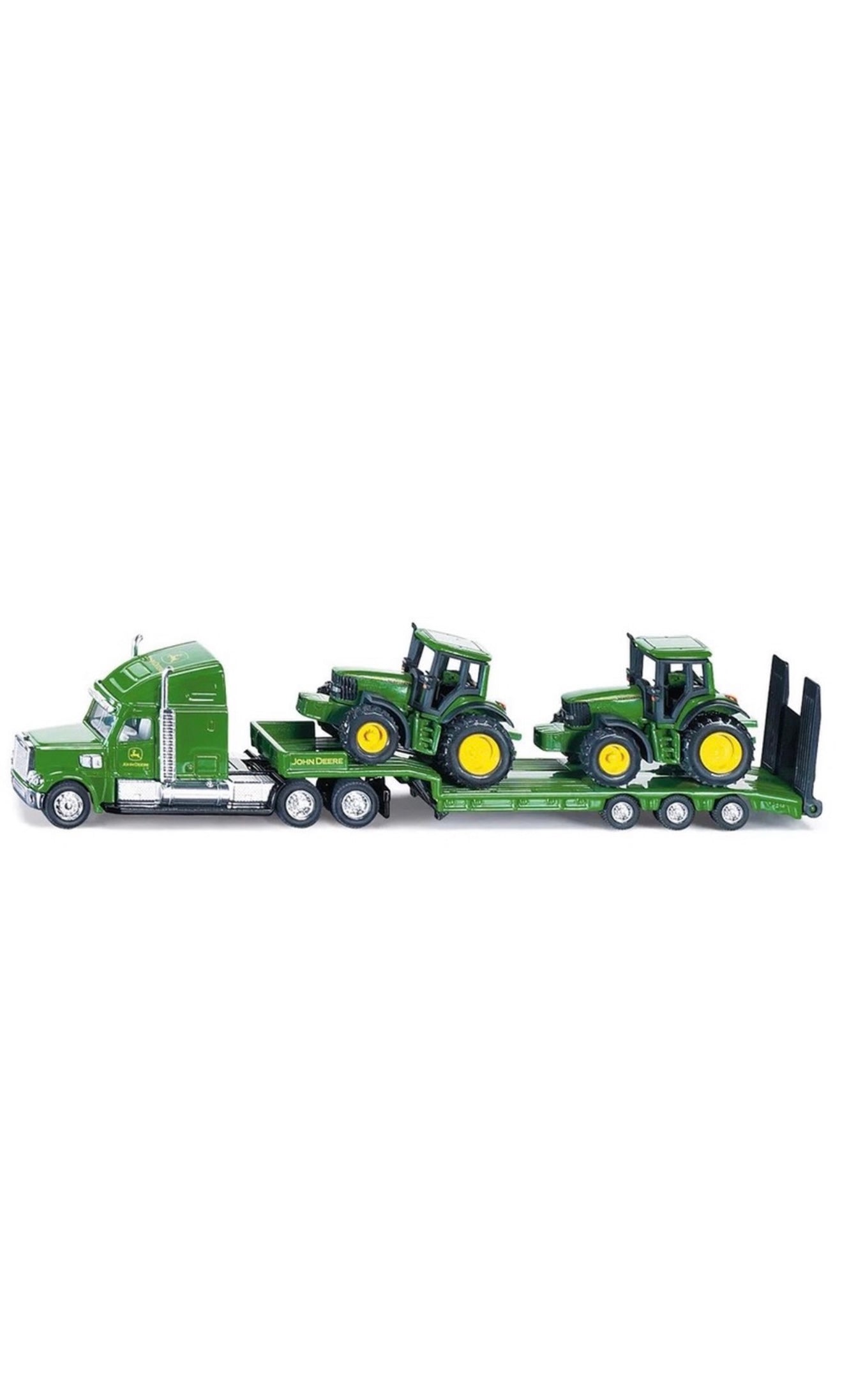 SIKU FARMER 1837 LKW mit Tieflader mit John Deere Traktoren