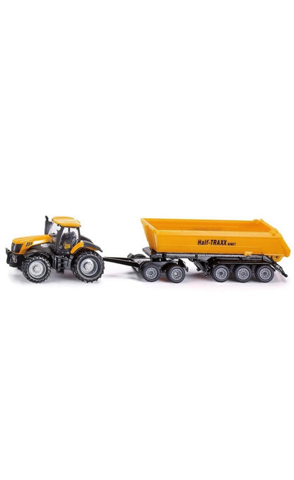SIKU FARMER 1858 JCB mit Dolly und Kippmulde