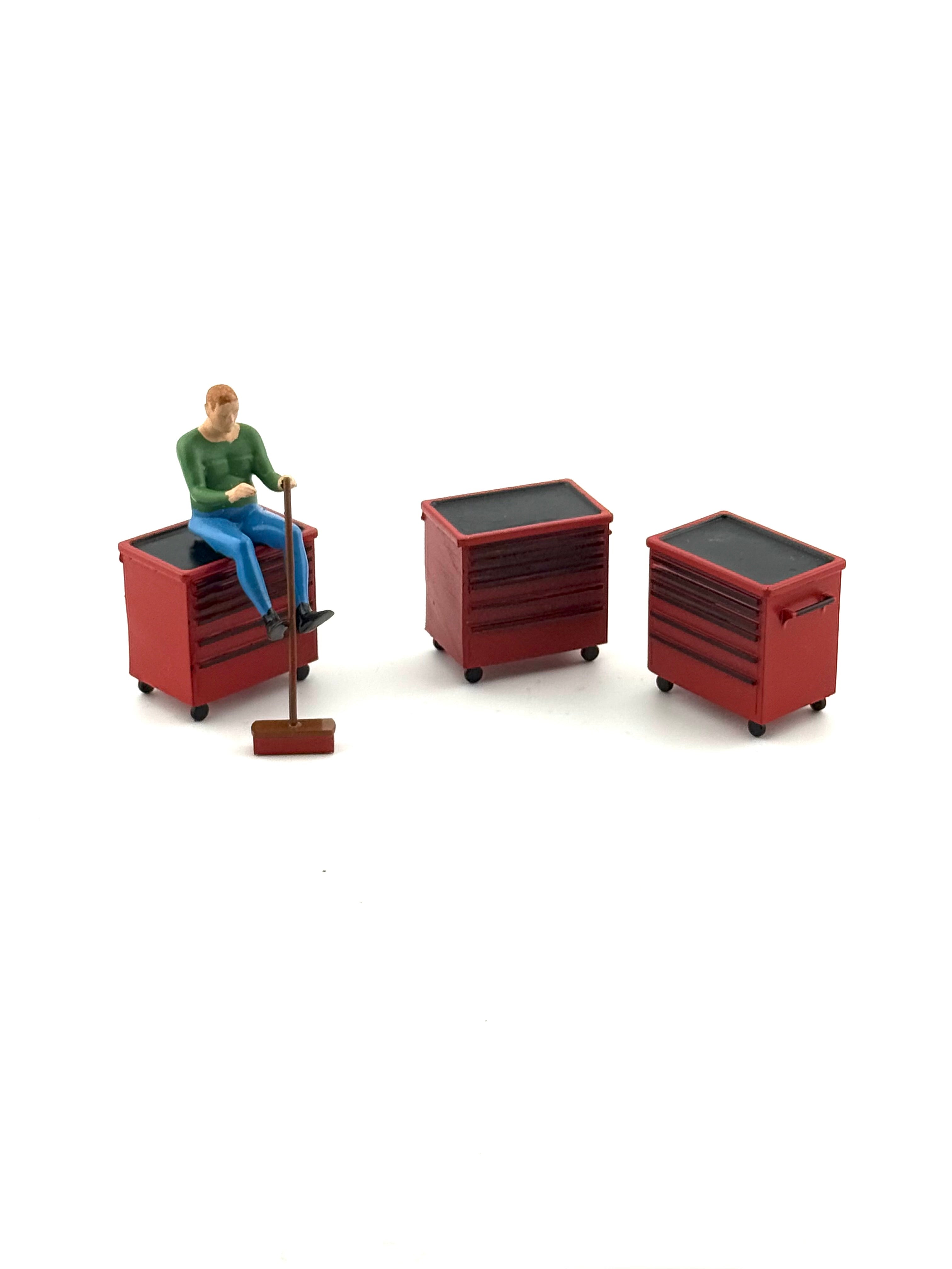 Werkzeugwagen lackiert3D Druck aus Resin