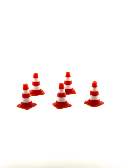 Baustellenkegel in verschiedenen Maßstäben ( 5er Pack )