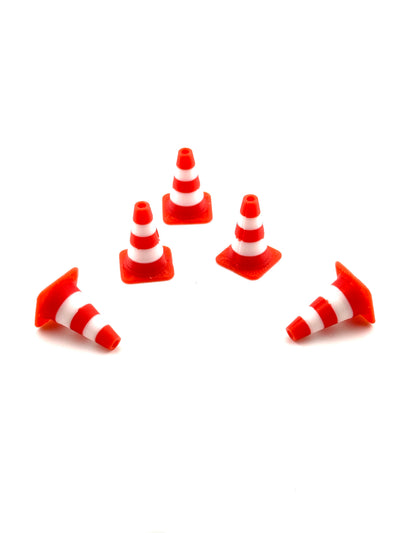 Pylonen / Baustellenkegel in verschiedenen Maßstäben ( 5er Pack )