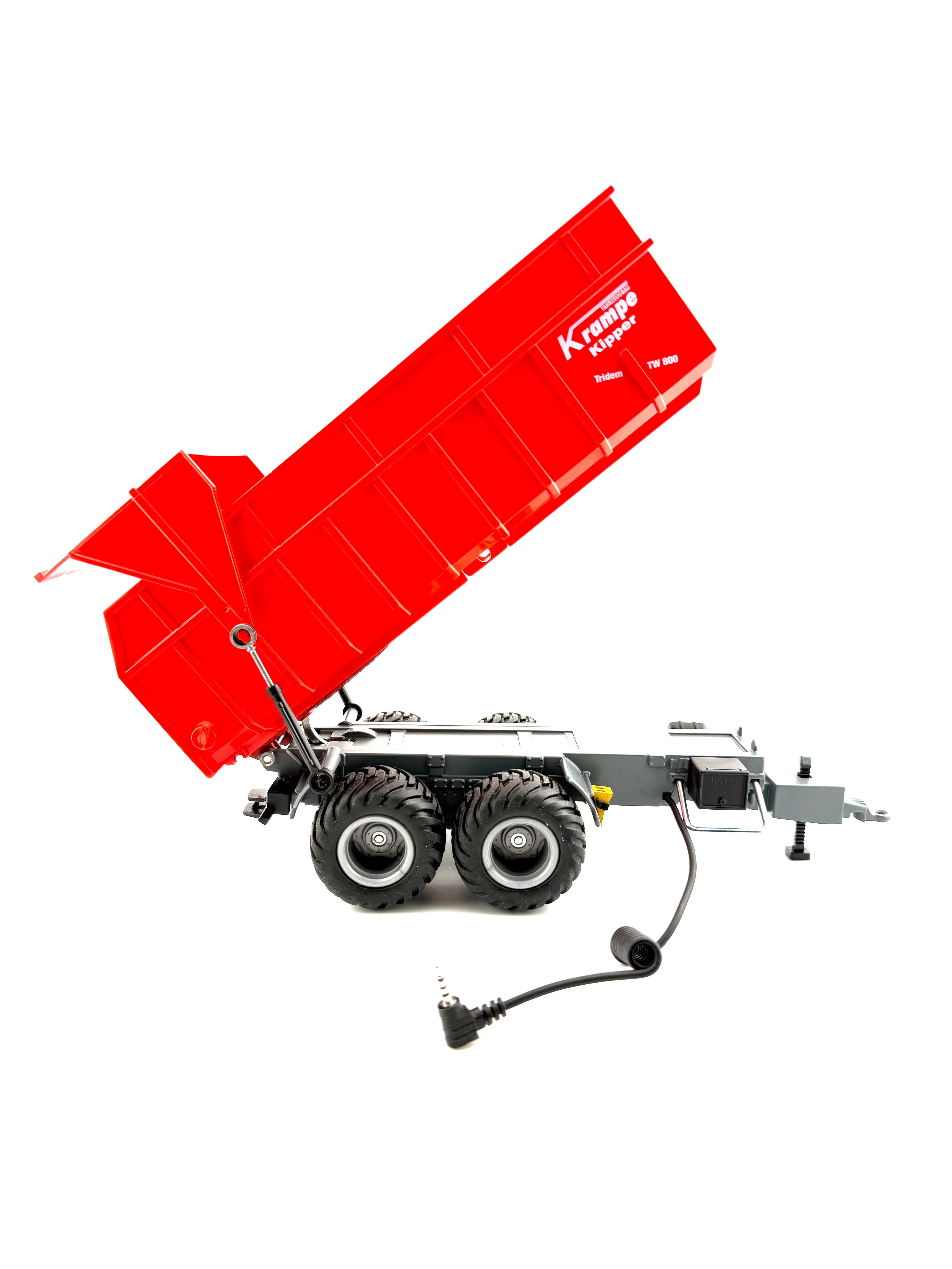 SIKU CONTROL 6780 Krampe Kipper Umbau (Rot) mit erhöhten Kippwinkel