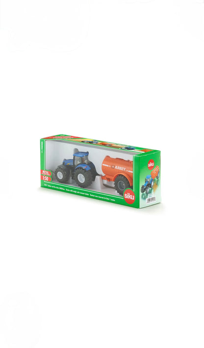 SIKU FARMER 1945 New Holland  Traktor mit Abbey Ein-Achs-Güllefass (1:50)