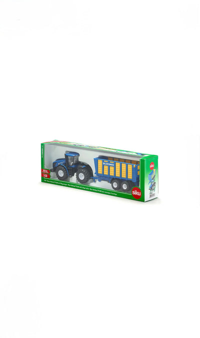 SIKU FARMER 1947 New Holland Traktor mit Silagewagen (1:50)