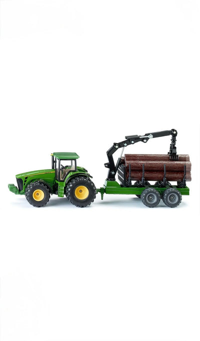 SIKU FARMER 1954 John Deere Traktor mit Forstanhänger (1:50)