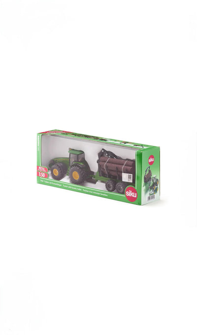 SIKU FARMER 1954 John Deere Traktor mit Forstanhänger (1:50)