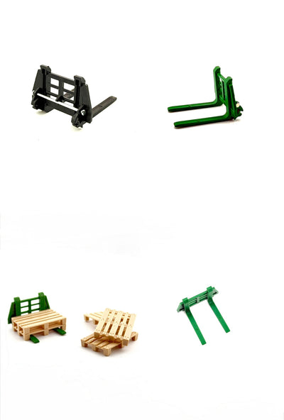 Siku Control Palettengabel Fendt 6793, John Deere 6792 und New Holland 6797 1:32