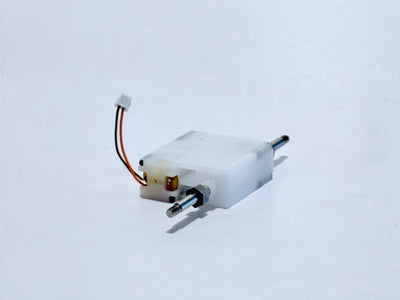 Ersatz Antrieb Liegend weiß mit silberner Achse