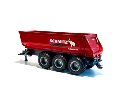 Seitenansicht:
Kipper in rot, Felgen in schwarz