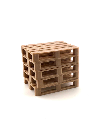 Euro Paletten 1:32 gestapelt Frontansicht Modellbau Zubehör