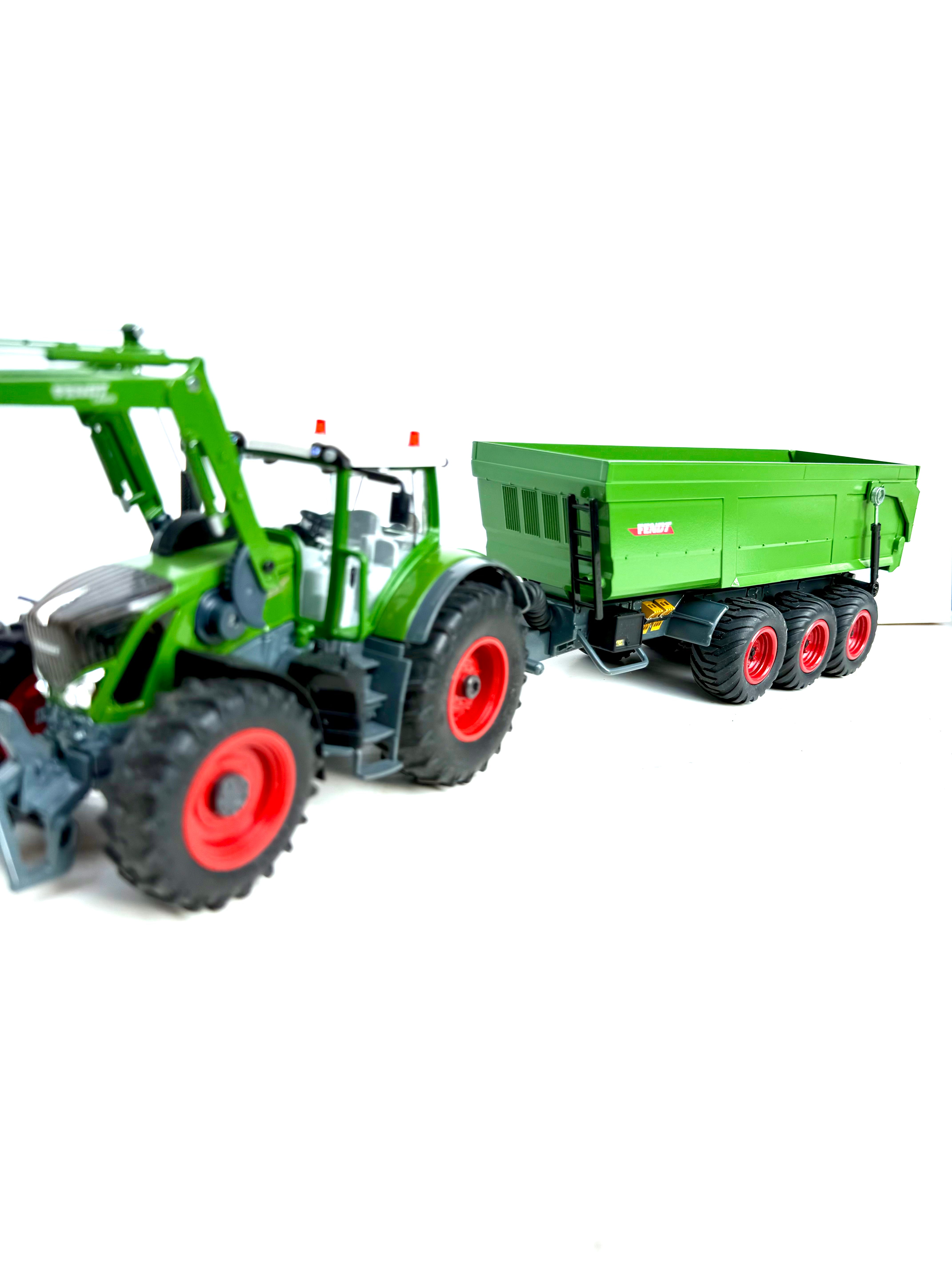 Landwirtschaftliches RC Modell mit Fendt Traktor und Dreiachser Kipper