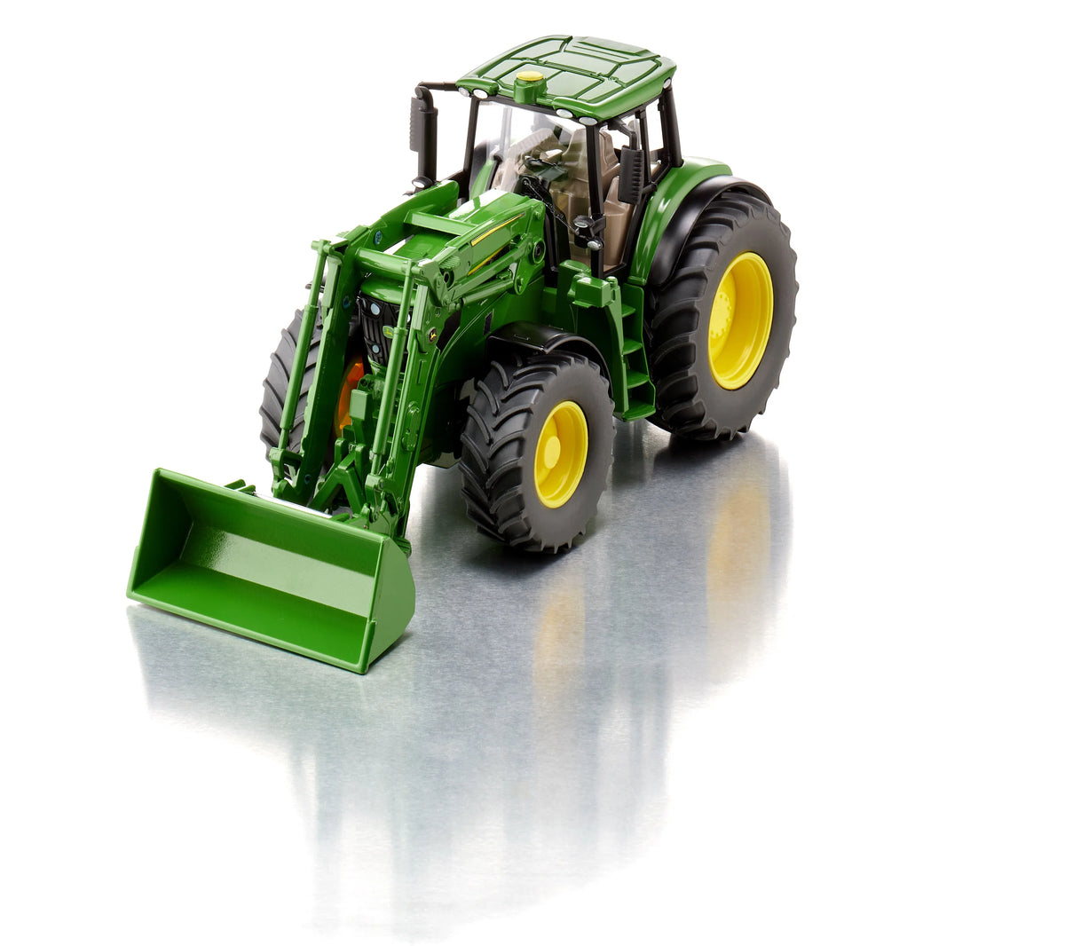 SIKU Farmer 3666 John Deere 6M 220 mit abnehmbarem Frontlader 
